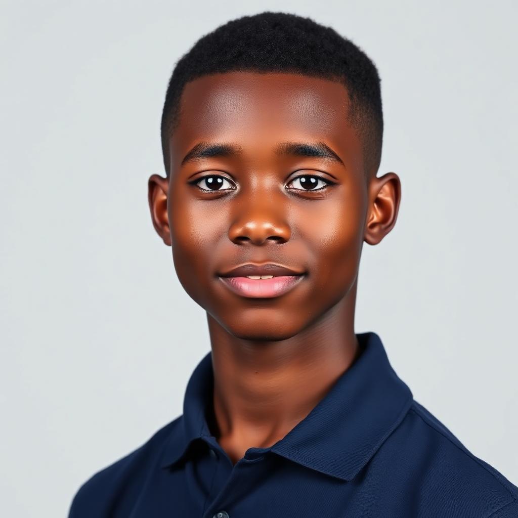 Nia Carter, Junior, wearing a navy Fearless IX polo