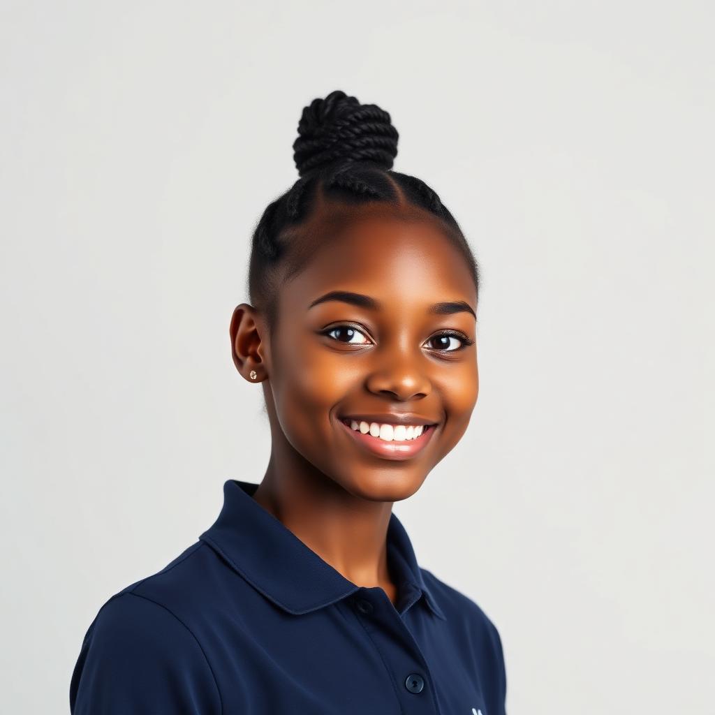 Kendrick Turner, Senior, wearing a navy Fearless IX polo